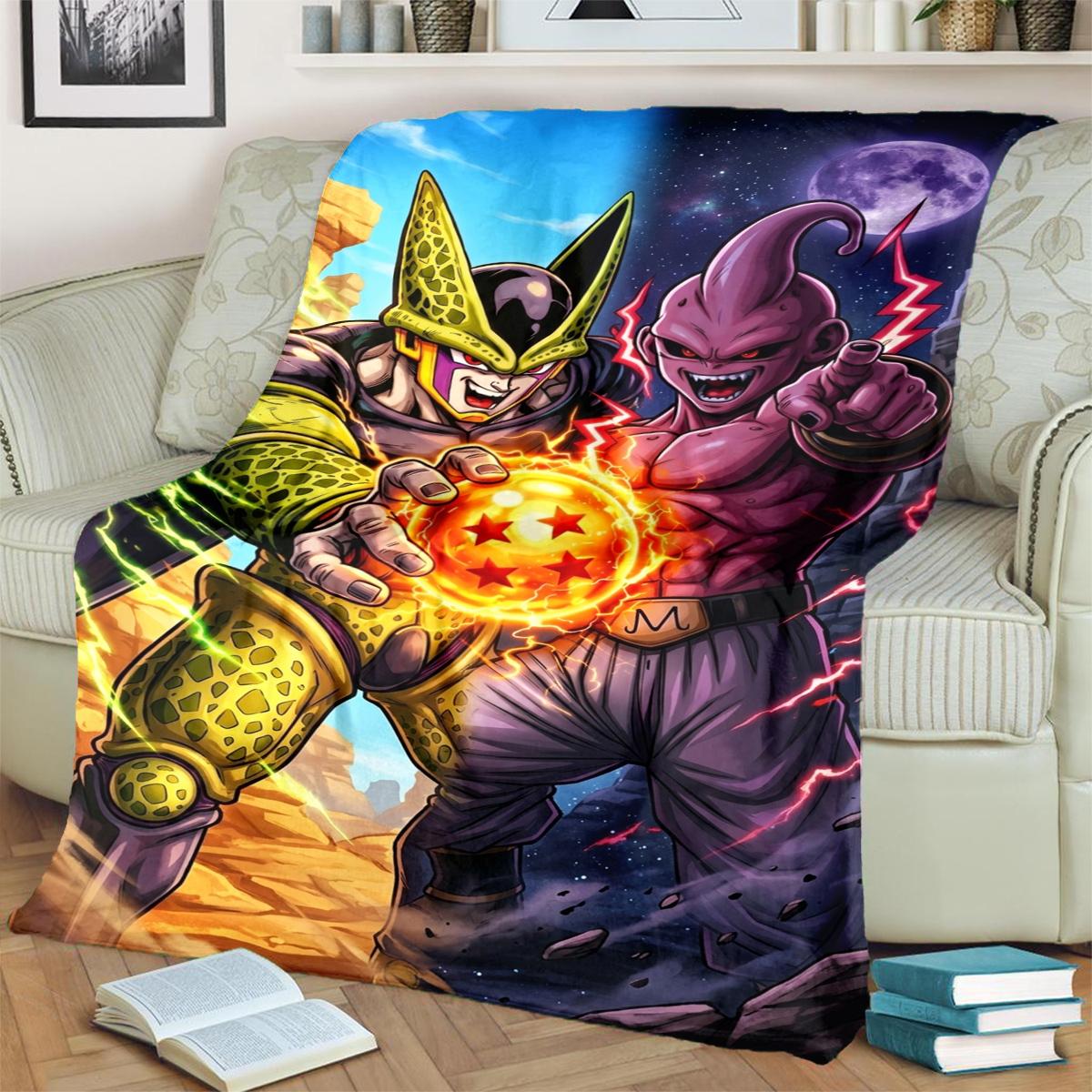 

Dragon Ball! Comfortable Blanket Warm Flannel for Bedrooms, Sofas, Beds, Chairs, Picnics, Travel 75x90cm