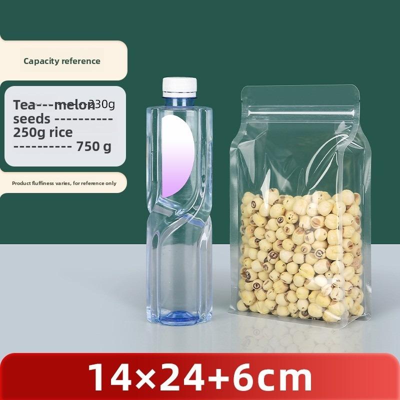 

Многоразовая сумка для еды, морозильная камера, сумка для хранения еды, силиконовая сумка, герметичный верхний кухонный органайзер, закрывающиеся сумки для свежести 14*24cm прозрачный