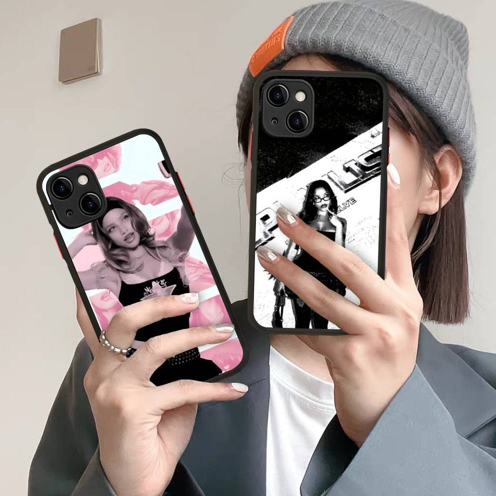 Emilia Mernes Mp3 Phone Case for iPhone 14 11 12 13 Mini Pro Max 8 7 Plus X XR XS MAX Translucent Matte Cover