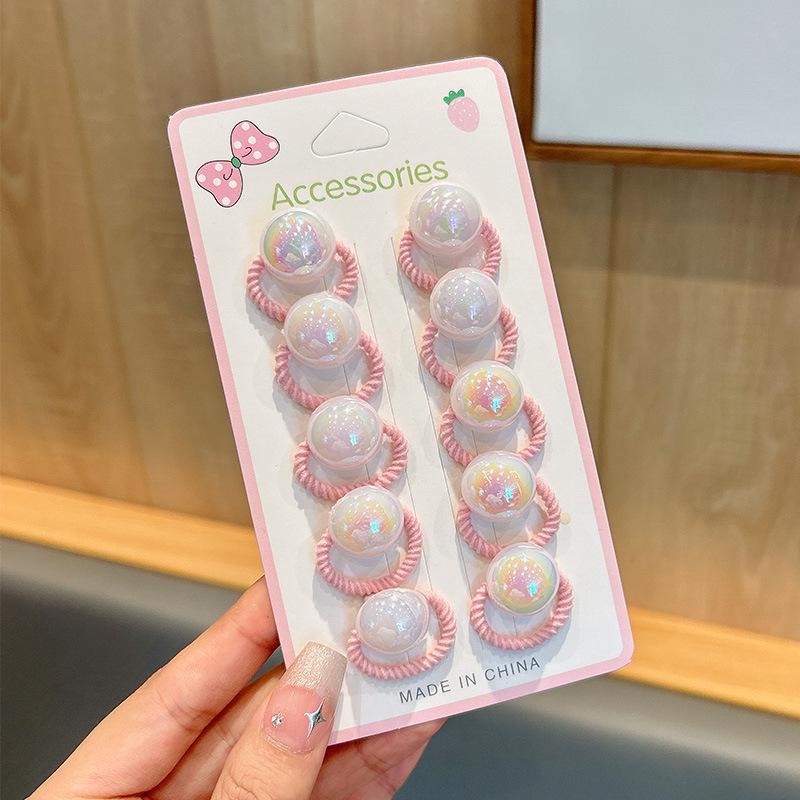 

Soft Pearl Hair Ties for Infants and Girls – Gentle, No-Damage Elastic Bands