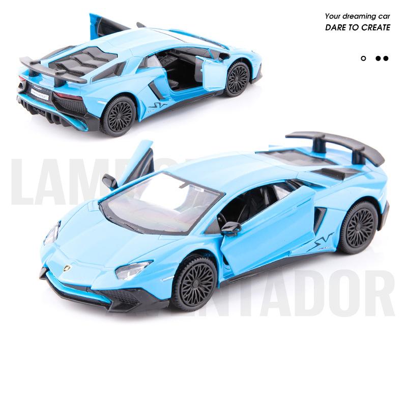 1/36 Scale Lambo Aventador LP700-4 Diecast Car Model Toy, Zinc Alloy Pull Back Vehicle for Kids Adults Gift Collection