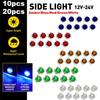 3/4 Inch LED Marker Lights Round Amber/Red/Blue/Green/White Clearance Brake Lamp
