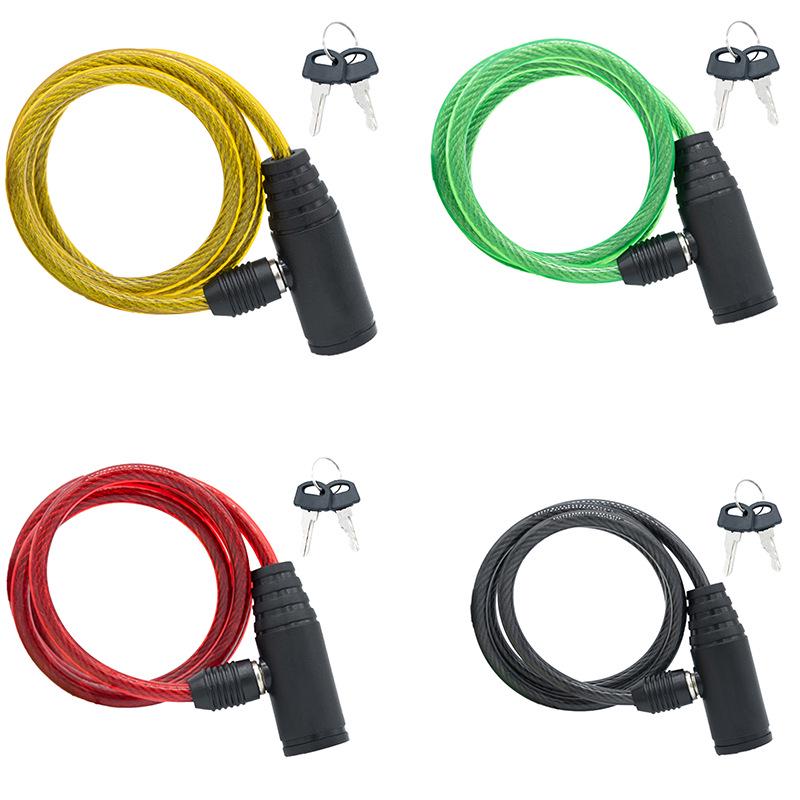 Five-Digit Combination Anti-Theft Steel Cable Lock for Bicycles and Helmets