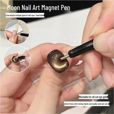 Mini Moon Nail Art Magnet & Beading Pen for Cat Eye Nails