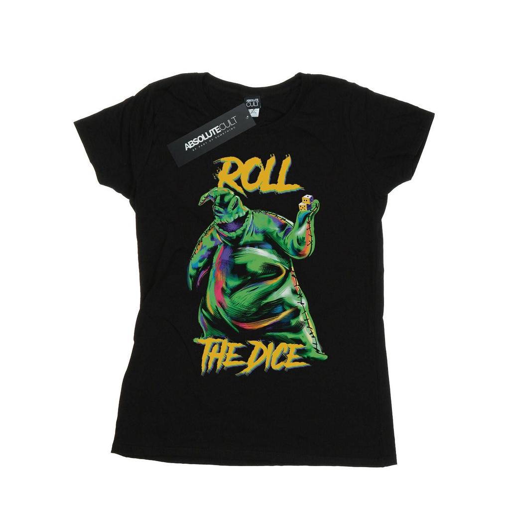 Disney Womens/Ladies Nightmare Before Christmas Oogie Boogie Dice Cotton T-Shirt