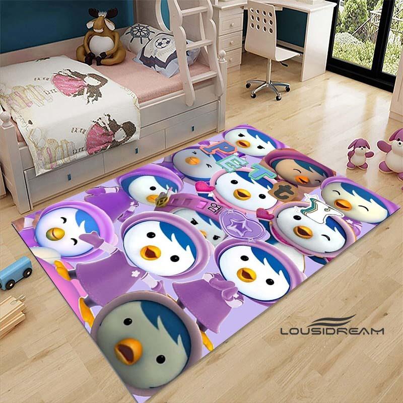 2026 Tappeti con Motivo a Forma di Pesce Carino P-Pororo-Park 15 Misure Tappetino per Pavimento Soggiorno Camera da Letto Comodino Tappeto Area Tappeto per Giochi Camera dei Bambini Decorazione per la Casa