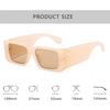 Luxury Designer Sunglasses Women Oversized Letter Shades Vintage Square Glasses Fashion Brand Summer Trendy