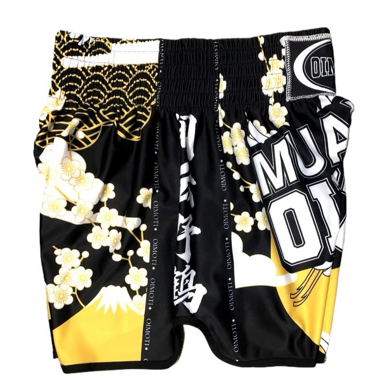 Muay Thai Kickboxing Boxing MMA UFC Crane Casual Shorts Gym Sport Unisex Men Women Fitness Workout Quick Dry Print Elastic Waist Fitness Training
