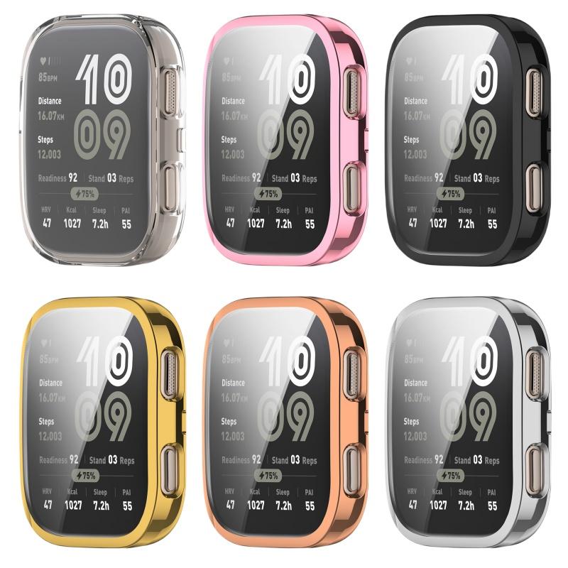 Soft Bumper Case Screen Protector For Amazfit Bip 6 bip6 bip 5 Plating Full Cover Shell Smart Watch Accessories