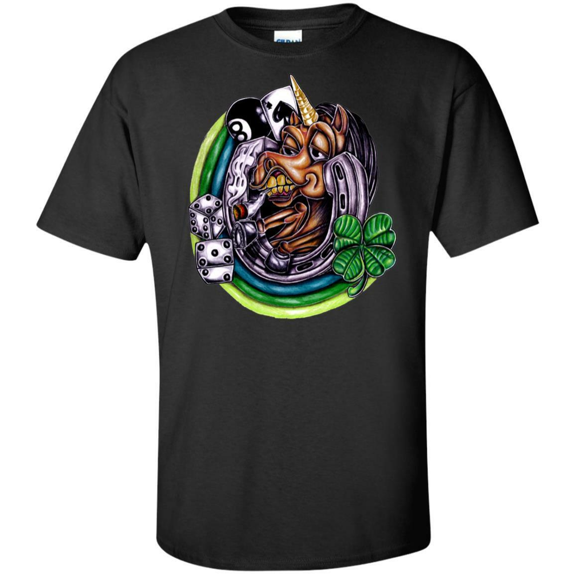 Lucky Unicorn Tall Ultra Cotton T-Shirt S разноцветный