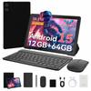 Tablet Android 15, 10,1 palce, 12 GB + 64 GB, Unisoc T310, Vestavěná GPS, Sada klávesnice, myši a stylusu