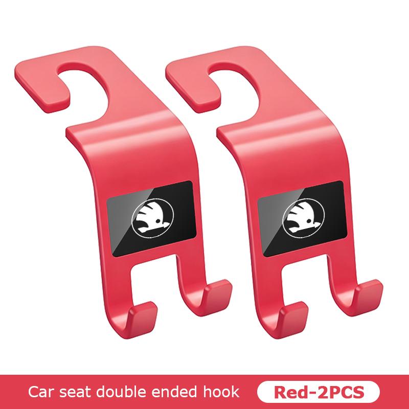 PBMN1 For Skoda Car Seat Back Hook Mobile Phone Bracket Handbag Hanger Interior Accessories Rapid Octavia Derivative Enyaq-iV VisionS