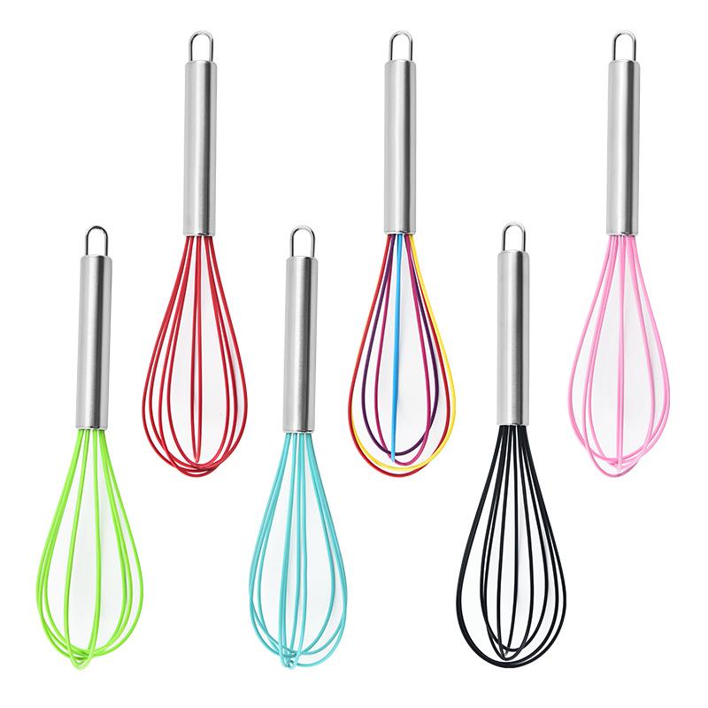 Food-Grade Stainless Steel Silicone Egg Whisk & Cream Whipper