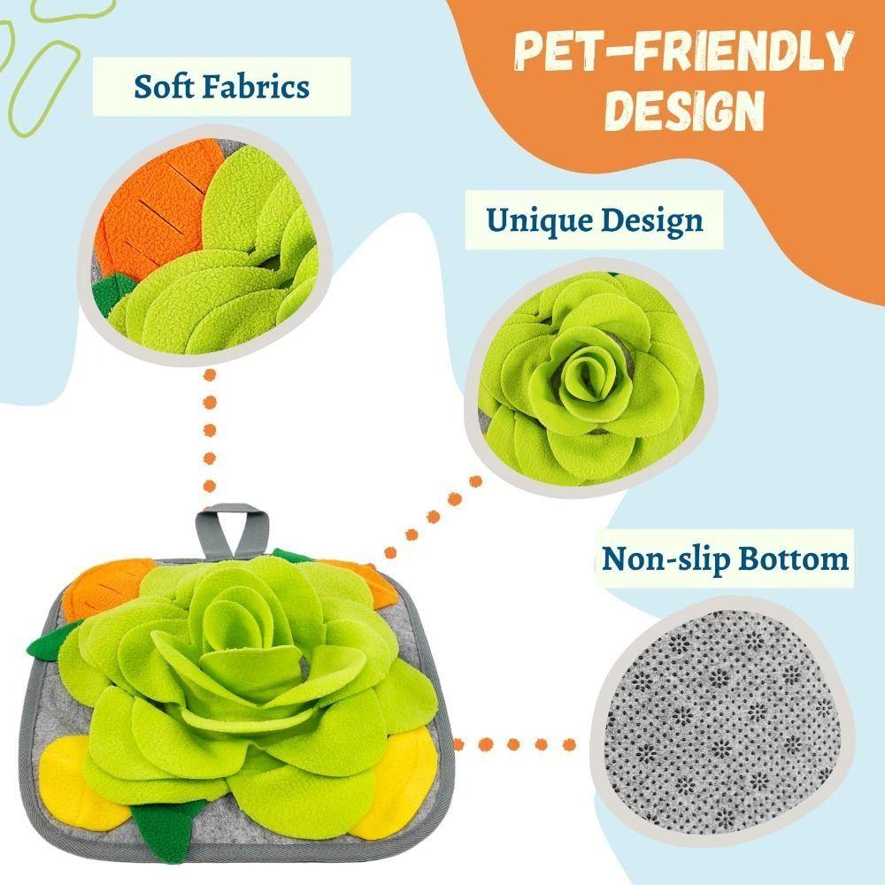 Slow Feeding Pet Sniffing Mat Hanging Straps Foraging Training Pad Pet Snuffle Mat  Rabbit Feeding