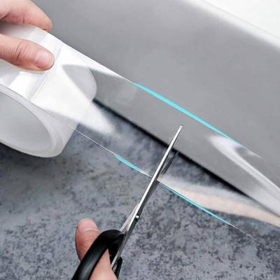 Selbstklebender Küchenspülbecken Wasserdichter Aufkleber Transparenter Wasserdichter Badezimmer-Dichtungsstreifen Schimmelresistent Starkes Nano Nano-Klebeband Toilettenspalt