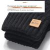 Botvotee Wholesale Fleece Lined Fashion Warm Black Cable Knitted Winter Touch Screen Gloves for Women Men