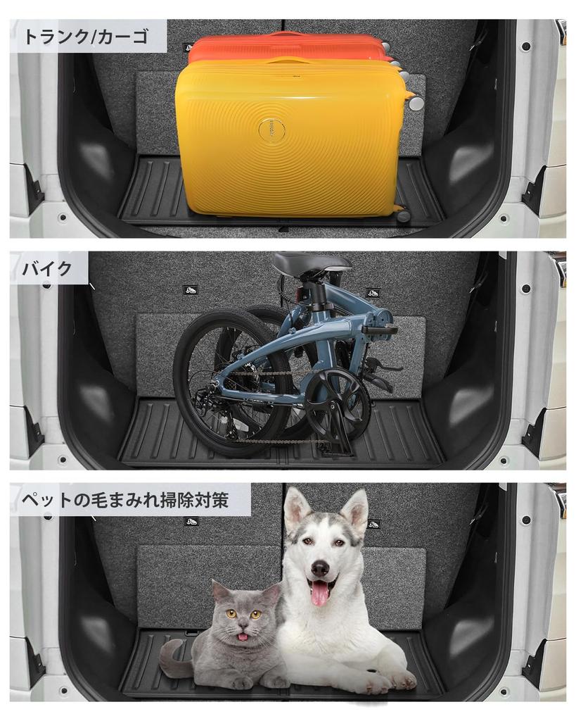 SKTU Luggage Mat Suzuki Spacia Foldable Trunk Waterproof Cargo Area Black with SPACIA Custom 3rd Generation November [for MK54S/94S] Mat, Mat,