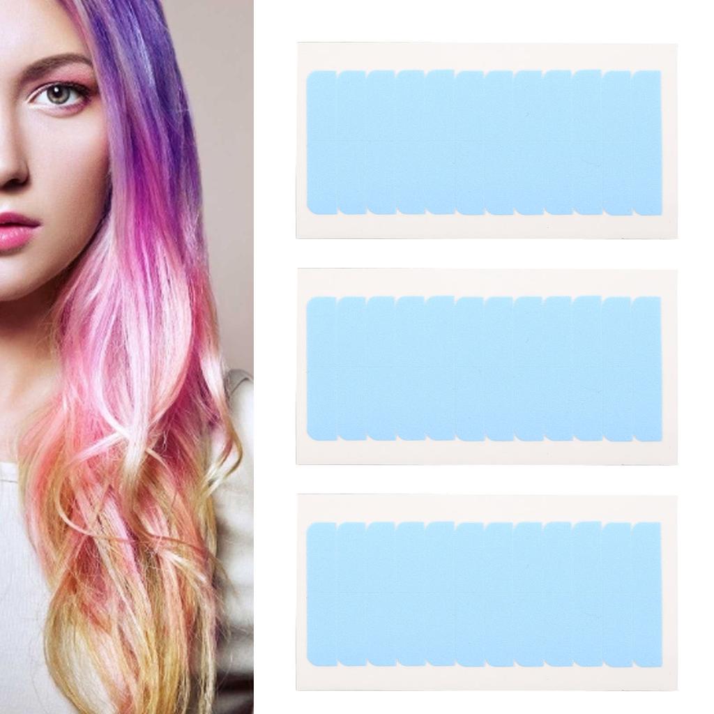 240pcs Hair Extension Tape Double Sided Extension Tapes Tabs Water Resistant Replacement Wig Tapes for Home Hair Salon 0.31x1.57in