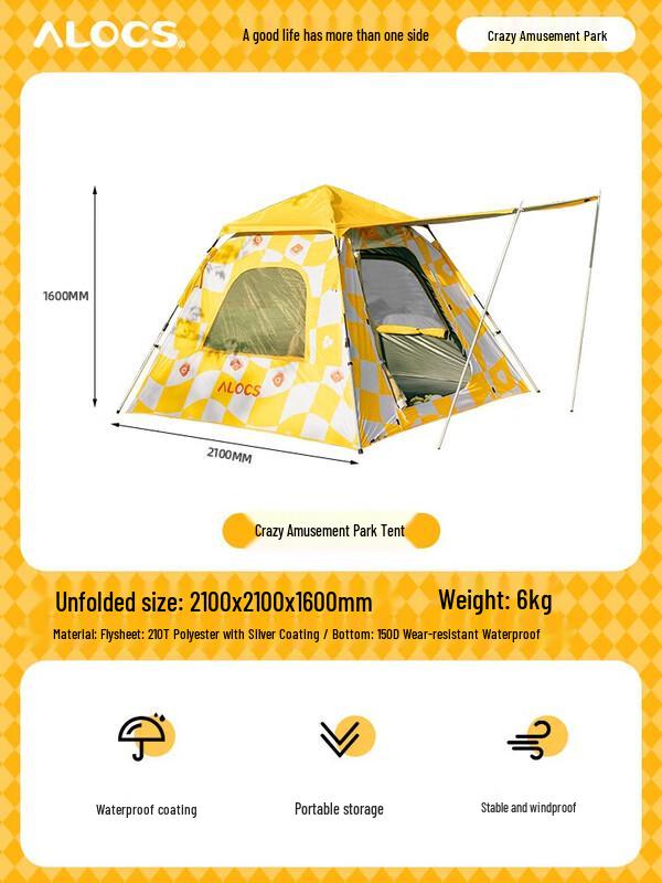 ALOCS Crazy Amusement Park Camping Tent