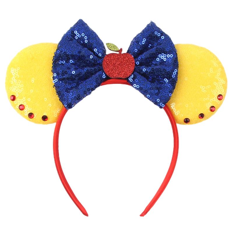 Nieuwste Mickey Mouse Oren Hoofdband Kid Adult Festival Party Pailletten Strik Haarband Vrouwen Baby Girl Party Haar Accessoires