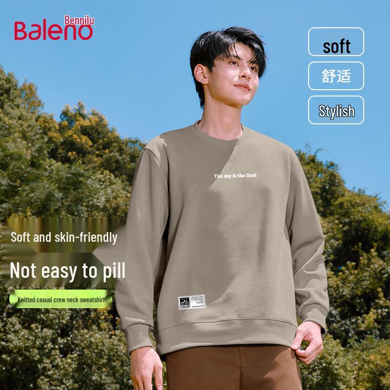 

Baleno Men s Oversize Knit Pullover Sweatshirt 4XL