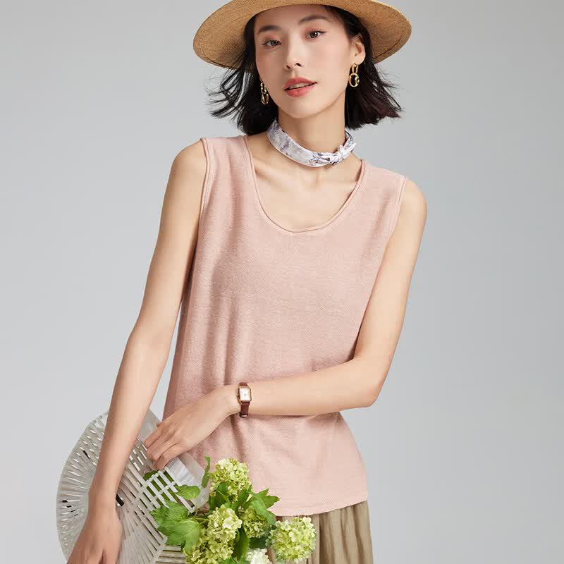 Women's Dream Linen Sleeveless Vest