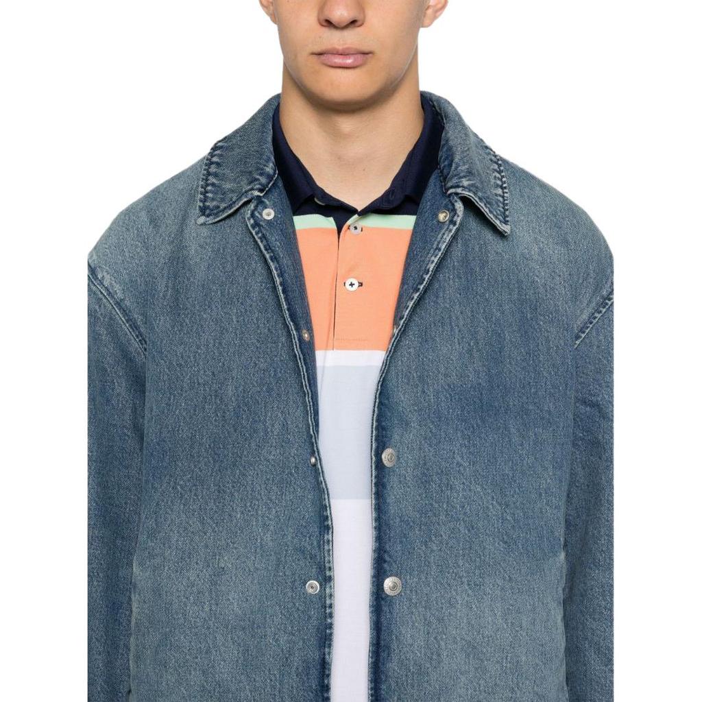 Levis Button-Down Solid Fit Long Sleeve Jacket Men Jackets Blue A8561-0001