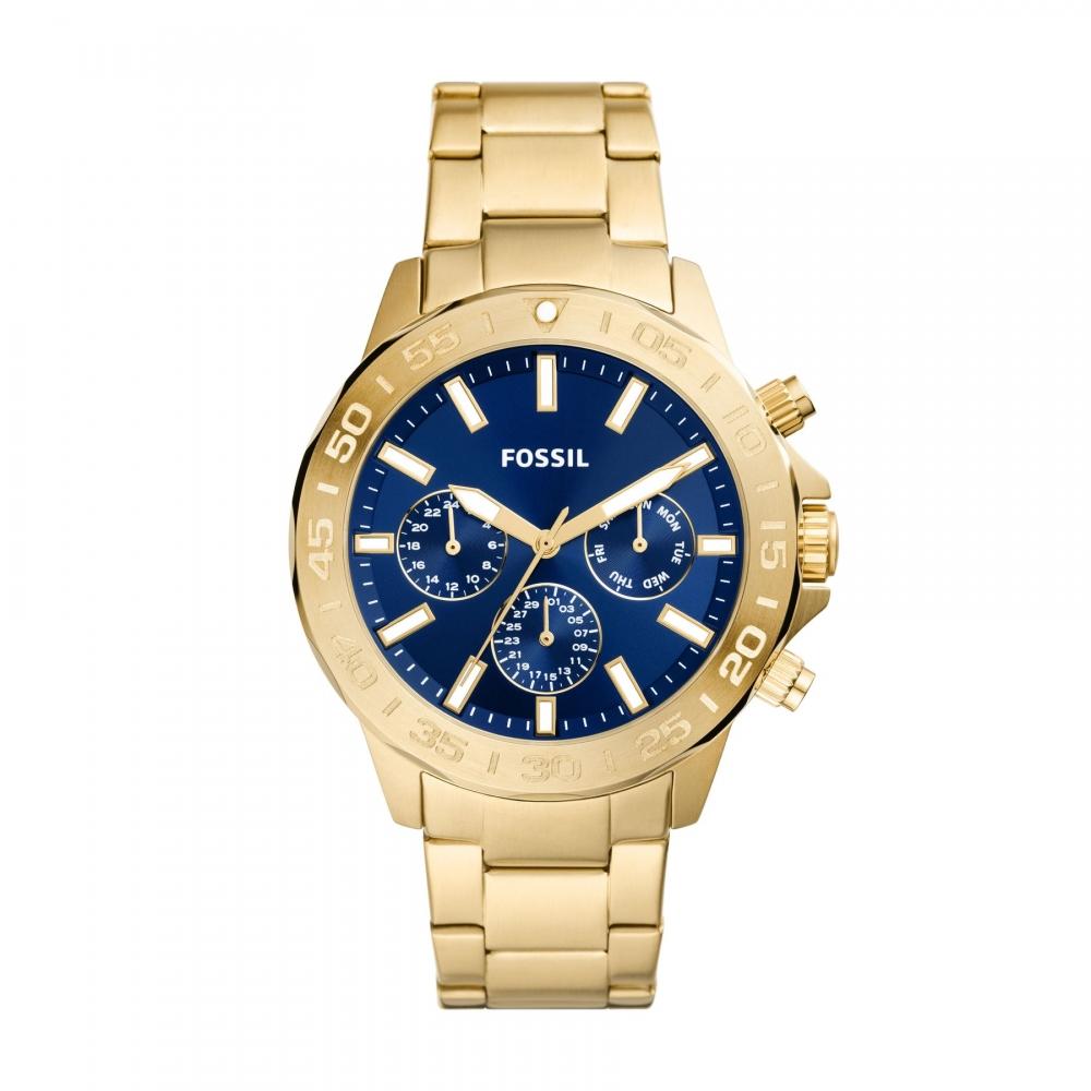 

Fossil Men s Bannon Multifunction, Gold-Tone Stainless Steel Watch