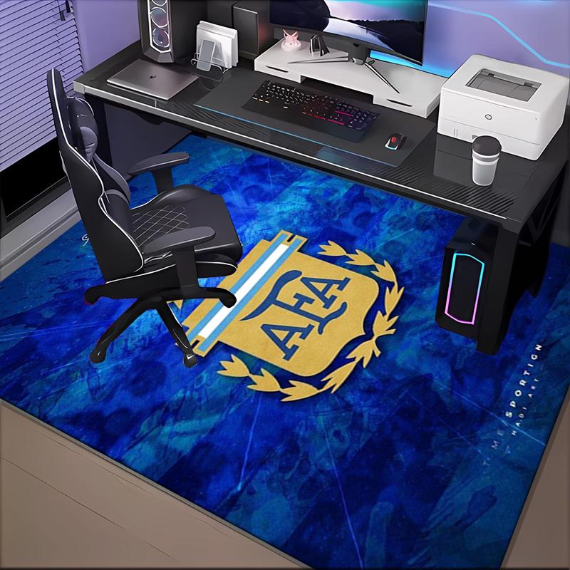 Argentina Football club Printed Office Carpet Chair Cushion  Entryway Rug, Rugs for Living Room, Bedroom Christmas gifts