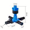 50Pcs Cross-type Mist Nozzle 7.5mm Interface 4-way Garden Greenhouse Farmland Atomization Dust-removal Cooling Watering Sprayer