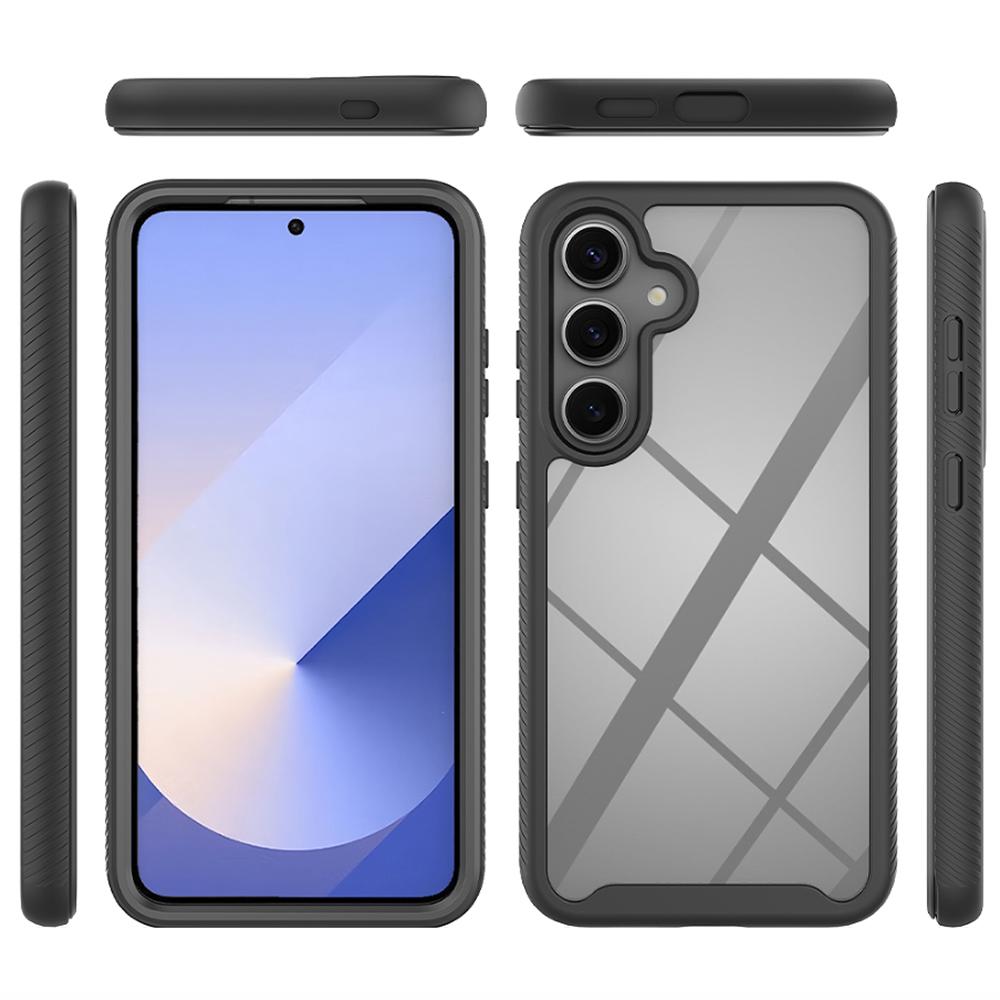 

For Samsung Galaxy S25+ Case Anti-Drop 2-in-1 PC+TPU Phone Cover Black