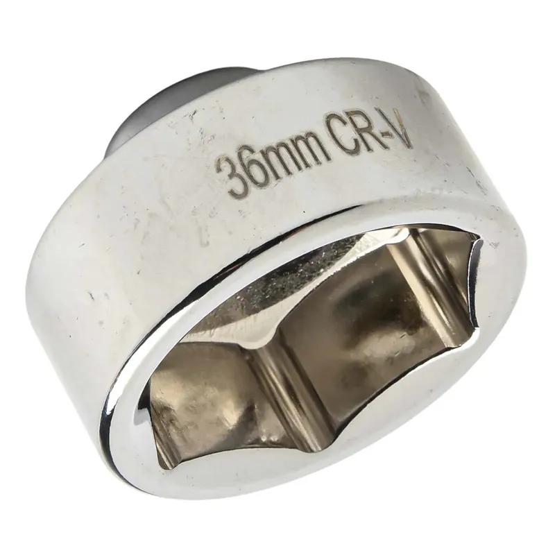 Oil Change Silver 36mm Wrench 3 8 Inch Drive Wrench Oil Filter Wrench 3 8 Drive Socket Compatibility With Ratchet