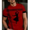 Men's Casual Plus Size Short T-shirt Men's Round Neck Short T-shirt