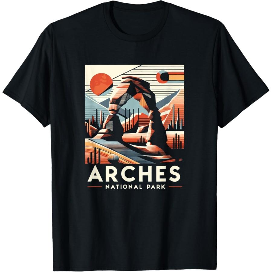 Arches National Park Delicate Arch Cool Modern Art T-Shirt S