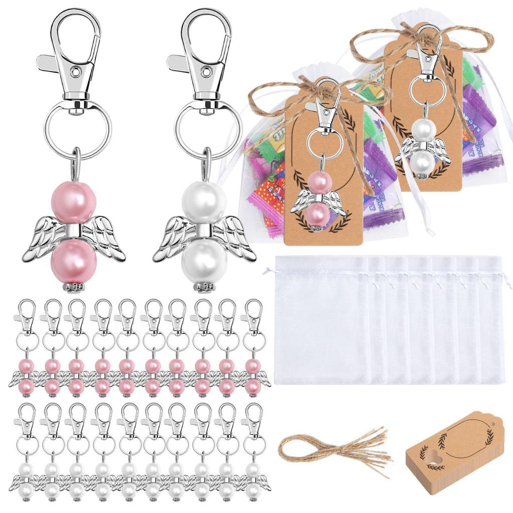 Guardian Angel Zinc Alloy Keychain - Elegant Party Favor and Gift for Weddings and Gatherings
