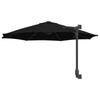 Garden Sun Umbrella Black 248 x 248 x 148 cm