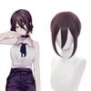 Anime Cosplay Wig, Reze Purple Low Bun Short Hair High-Temperature Fiber Synthetic Hairpiece