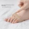 Five-Toe Invisible Forefoot Pads for High Heels, Cuttable Thin Sponge Half-Sole Socks for Women