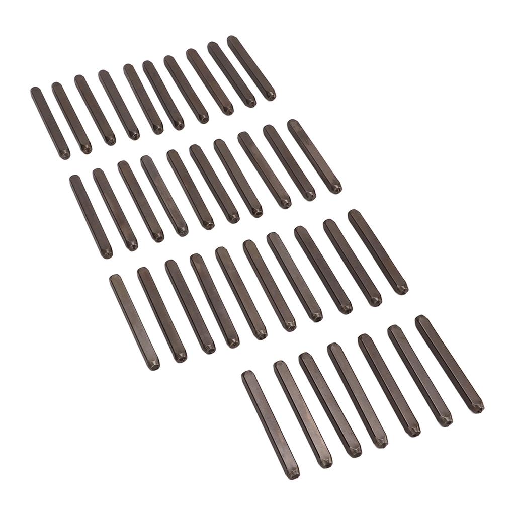 37 Pcs Stamping Punch Tool High Carbon Steel Letter Number Stamping Punch Tool with Storage Box for DIY Leather
