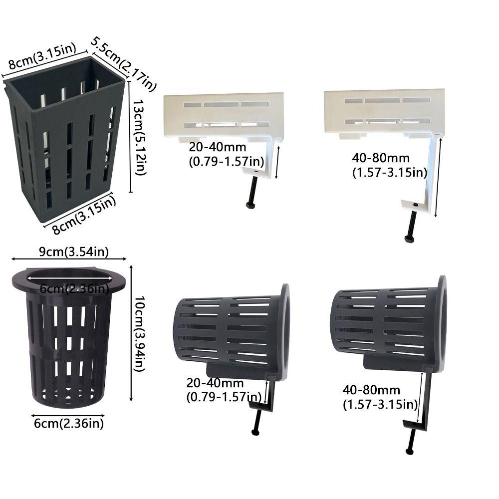 Wall-Mounted Aquarium Plant Basket Water Culture Planter Plastic Hydroponic Hanging Planter Self Watering Planter Containers