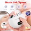 2026 New Electric Nail Clipper with UV Light Manicure Grinder Low Noise Safe for Adult Child Finger Toe Nursing Home Care