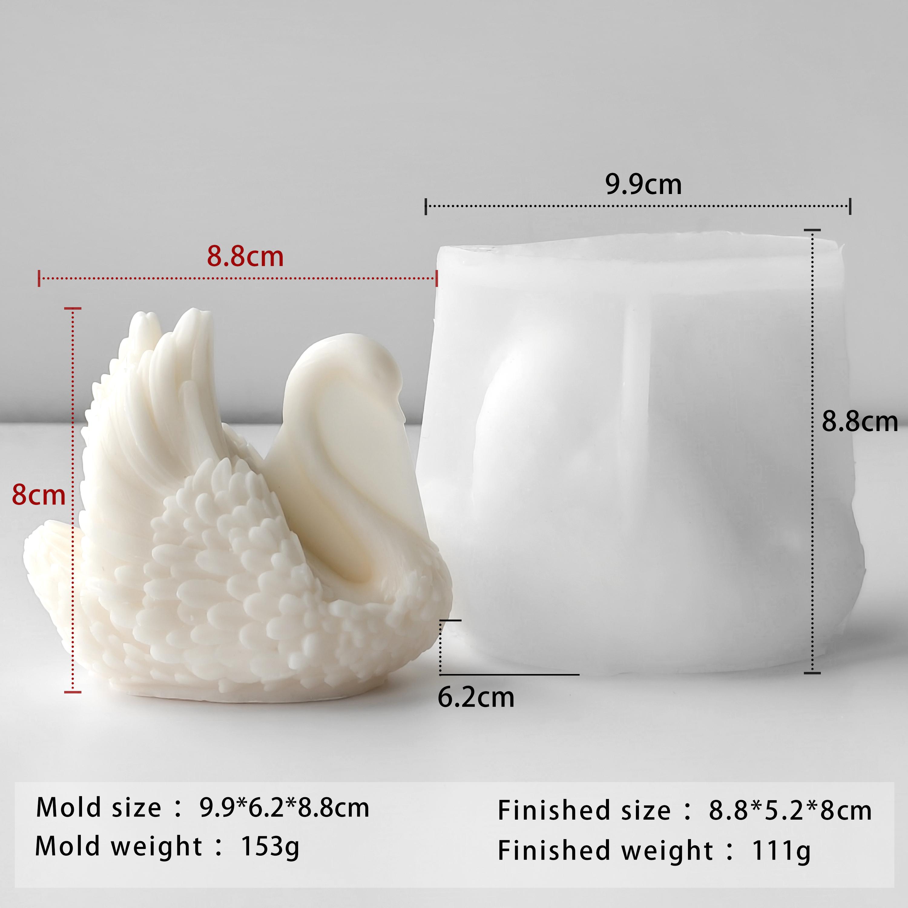 

Форма для ароматичної свічки ручної роботи DIY Силіконова форма лебедя Форма для гіпсу та смоли Домашній декор Форма для виготовлення ремесел