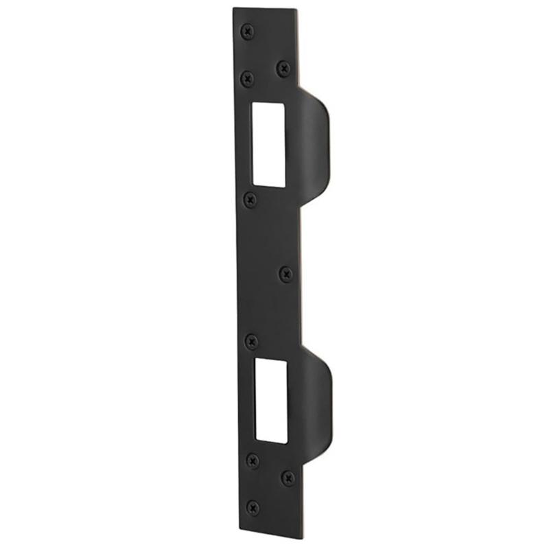 

Door Strikes Plate Double Holes Heavy-Duty Latchs Plate for Door Handle Latchs 1 чорний
