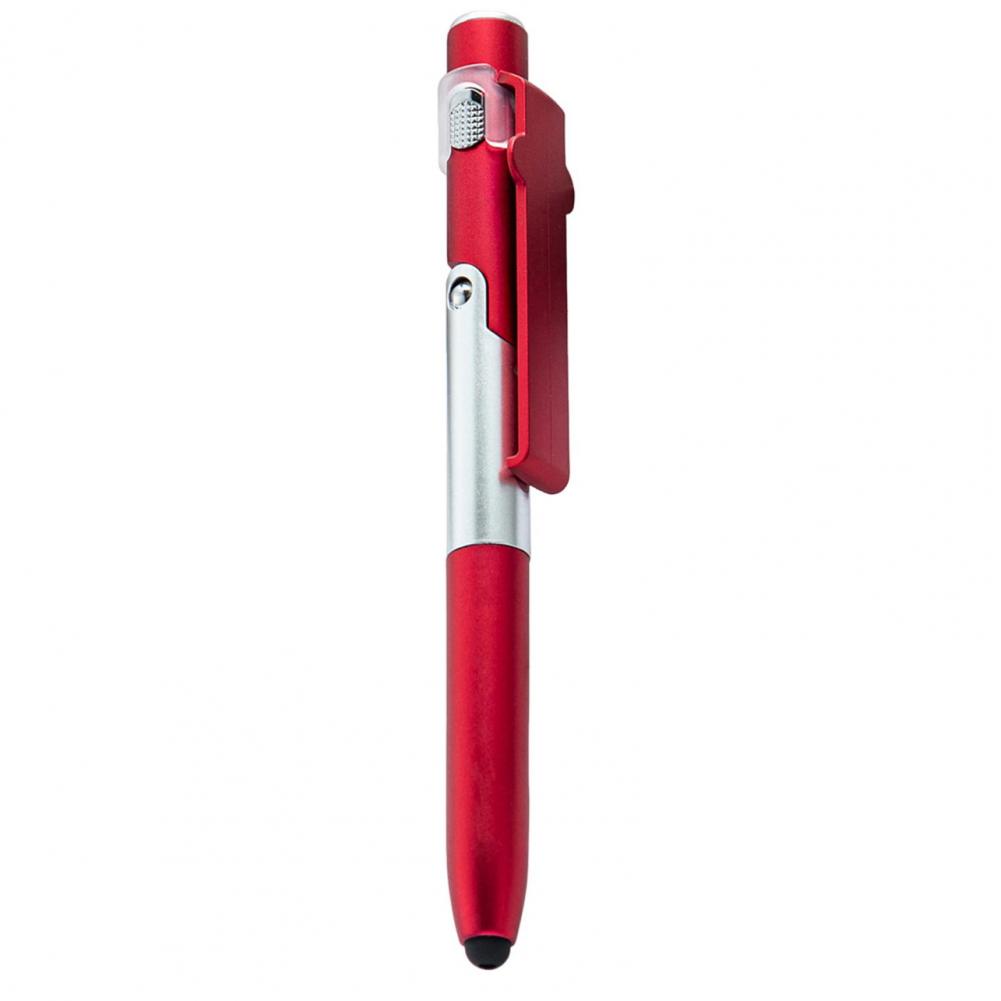

4-in-1 Mobile Phone Stylus Ballpoint Pen With LED Light Phone Stand Smooth Writing Touchscreen Pen
