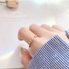 PANJBJ 925 Stamp Silver Color Rabbit Ears Ring for Women Girl Irregular Animal Cute Jewelry Birthday Gift Wholesale Dropshipping