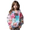 Kinderkleidung Mädchen Hoodies Langarm 3D Cartoon Print Kinder Frühling Herbst Kleidung Oberteile Outdoor Freizeit Polyester Mädchen Kleidung