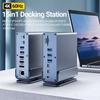 15 in 1 USB C HUB Docking Staion Multi-port Type C Thunderbolt Wtih USB 3.0 HDMI PD 100W RJ45 SD/TF Audio 3.5 for Macbook Laptop
