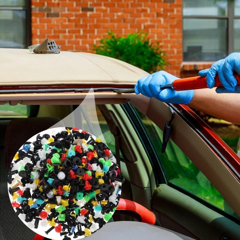 50-500 Pezzi Clip per Auto Viti di Fissaggio Paraurti Decorazione Interni Auto Nylon Miscelazione Casuale Accessori Universali