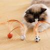Yousheng 3PCS Cat Toy Exercise Ball with Feathers Lightweight Bounce Ball Interactive Entertainment Toy for Cat