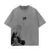 Anime Inosuke Tshirts Oversized Vintage Washed KKimetsu No Yaiba T Shirt Tanjirou Zenitsu Kyoujurou Tops Tees Man  Cotton